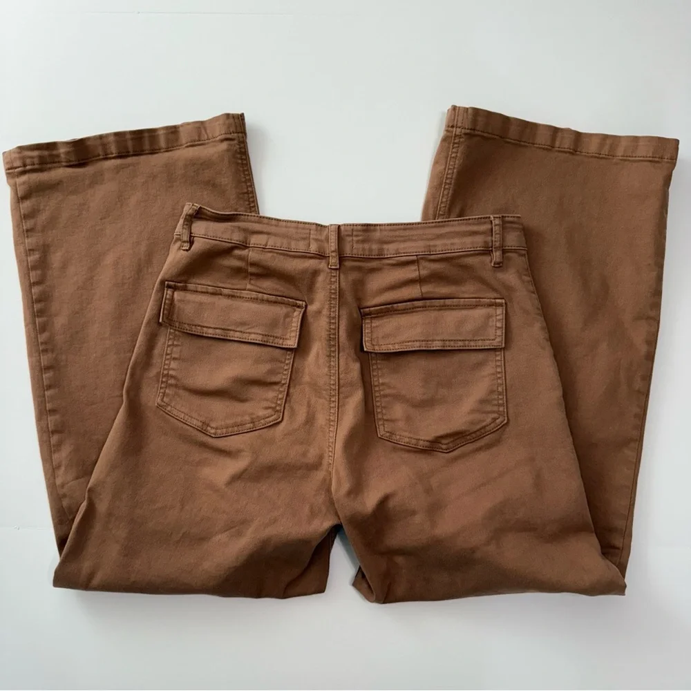 Kut from the Kloth Tan Wide Leg Jeans - Picture 3 of 14